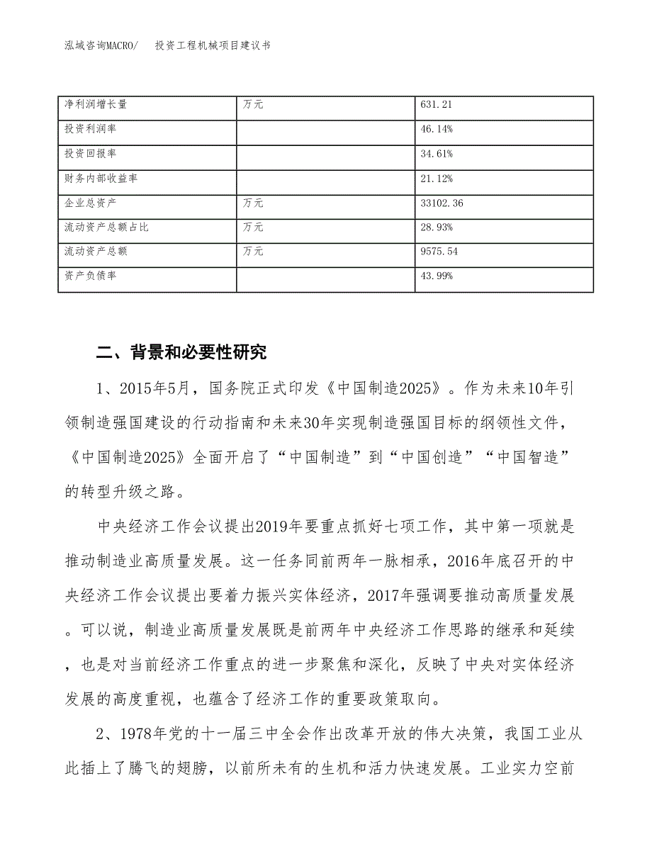 投资工程机械项目建议书.docx_第3页