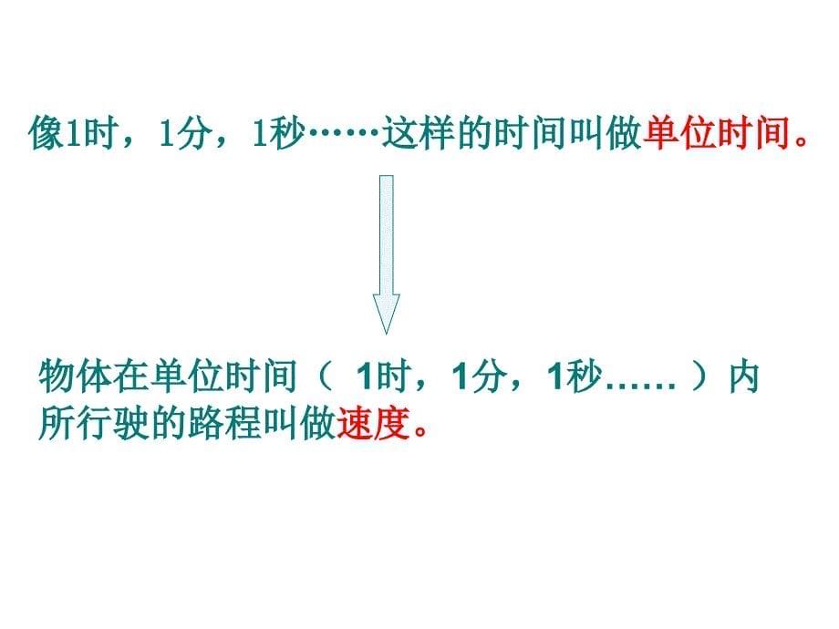 四年级上册数学课件-4.5 速度、时间与路程 ︳人教新课标（2014秋 )(共14张PPT)_第5页