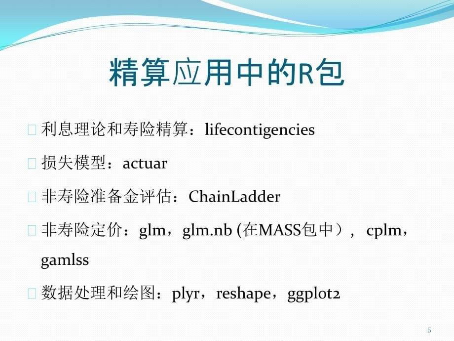 R 在精算中的应用_第5页