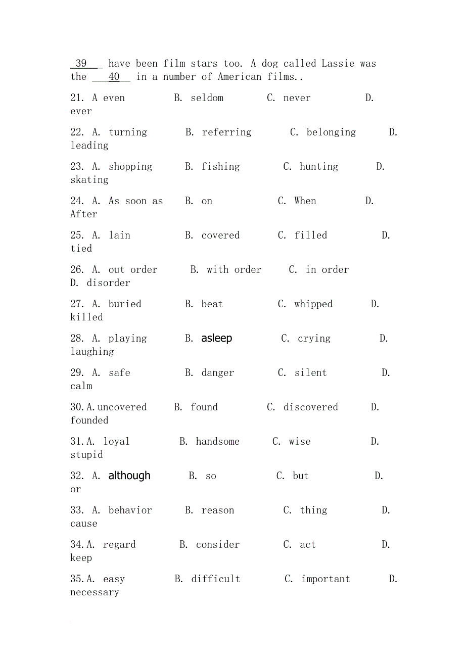 2016年山东电子职业技术学院单招英语模拟试题(含答案解析)_第4页