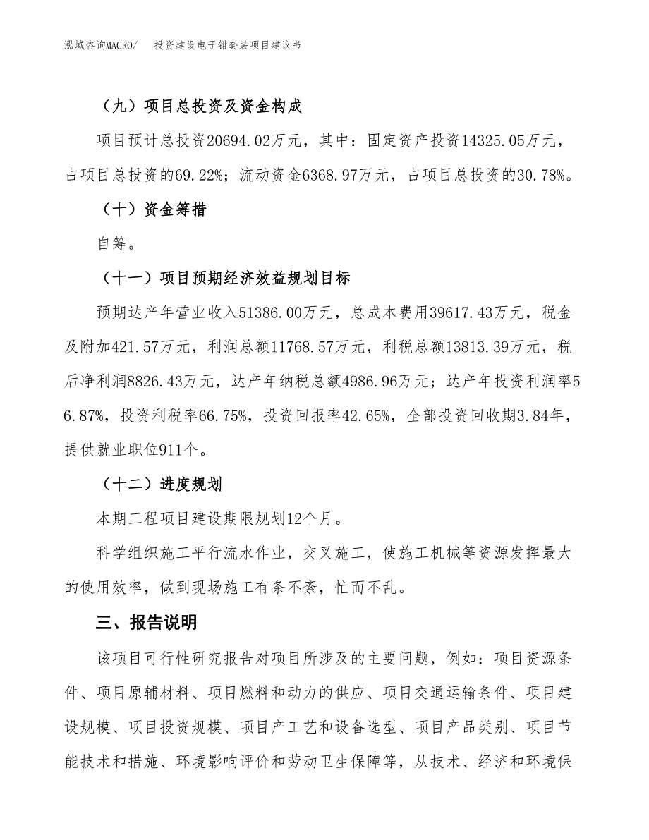 投资建设电子钳套装项目建议书.docx_第4页