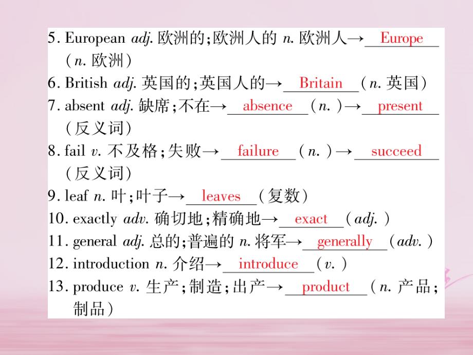 2018届中考英语复习 第一轮 教材回顾 九全 unit 4-unit 6课件_第2页