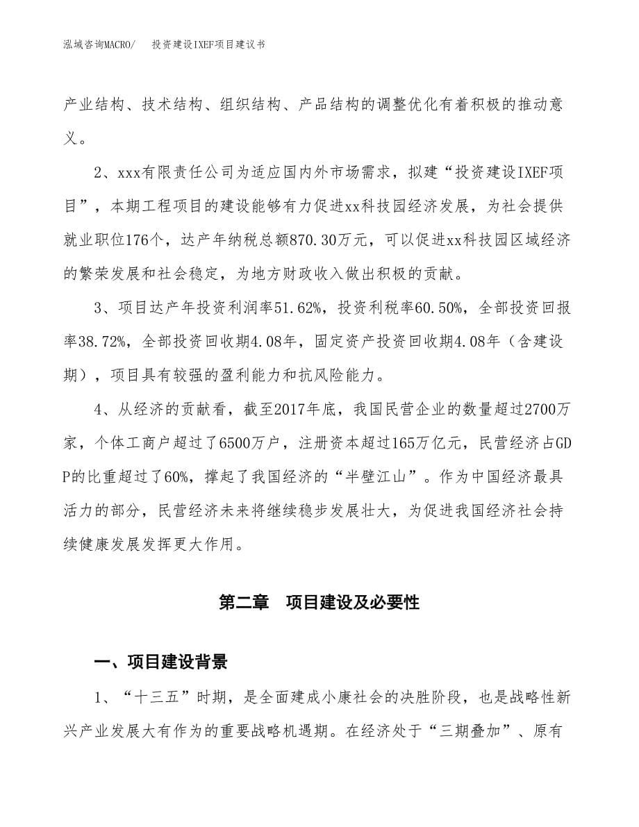 投资建设IXEF项目建议书.docx_第5页