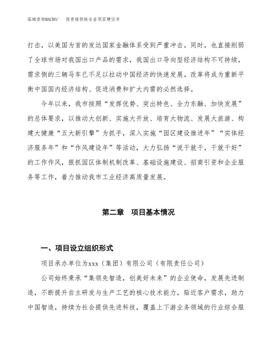 投资硅钡铁合金项目建议书.docx_第5页