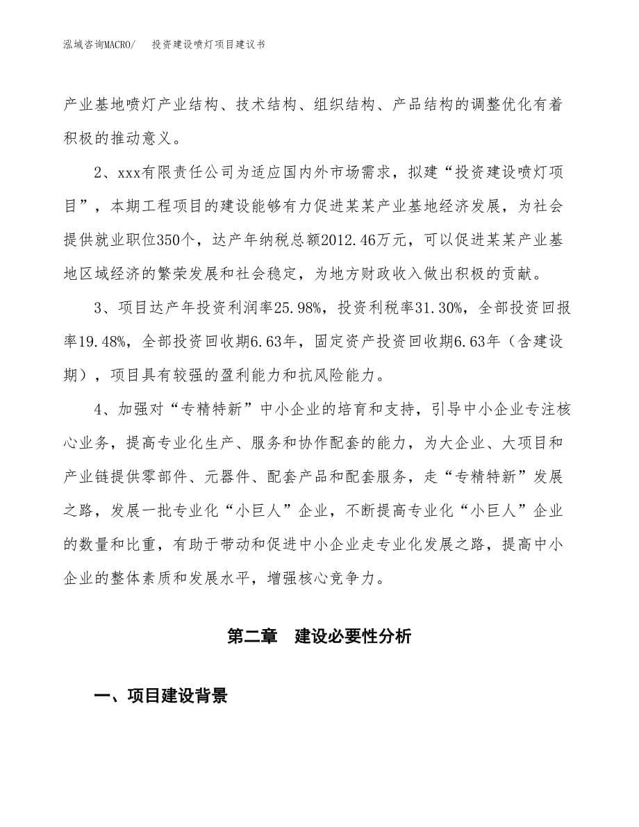 投资建设喷灯项目建议书.docx_第5页