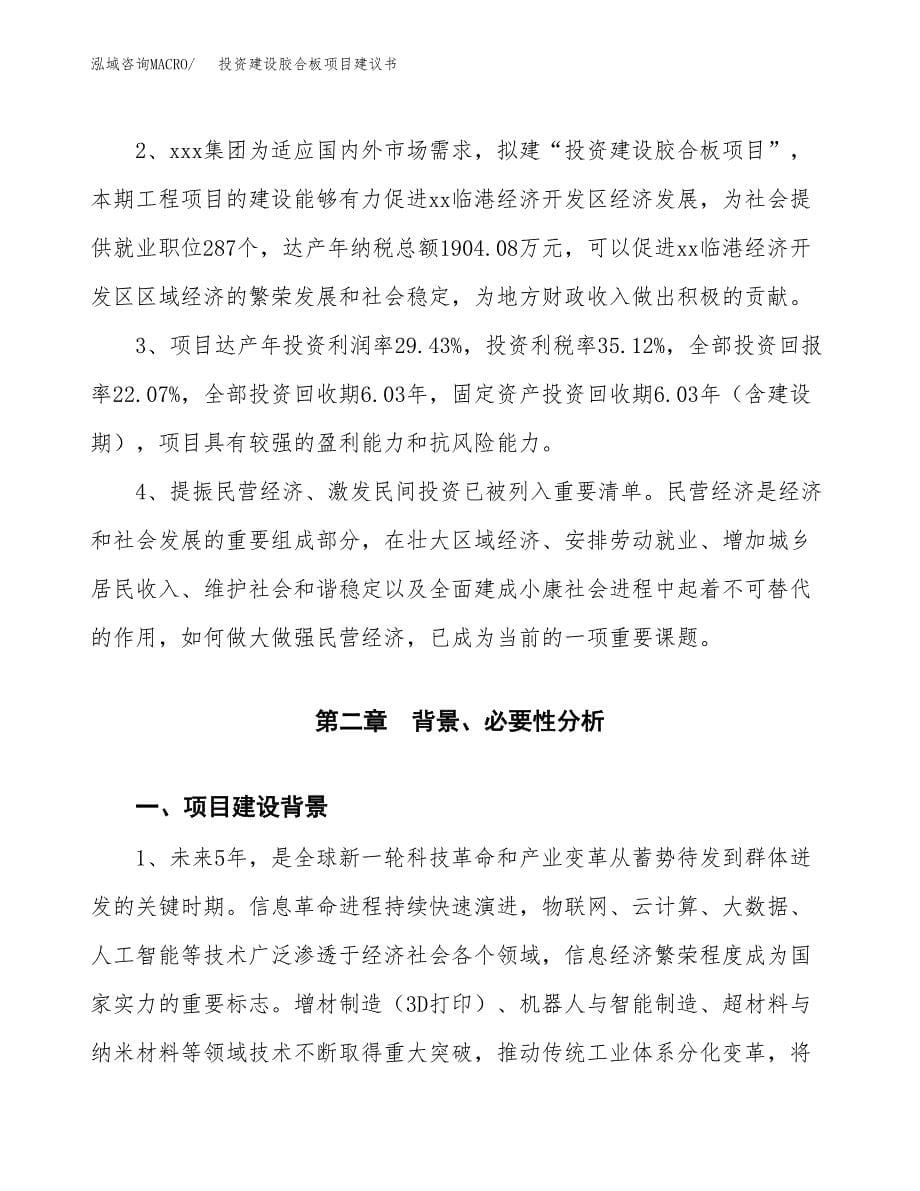 投资建设胶合板项目建议书.docx_第5页