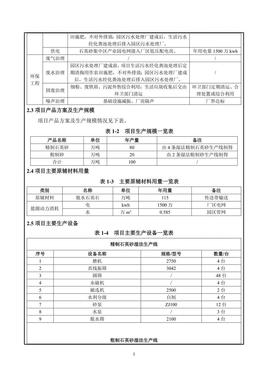 安徽晶科石英科技有限公司年产100万吨石英砂加工生产线项目环境影响报告表_第5页