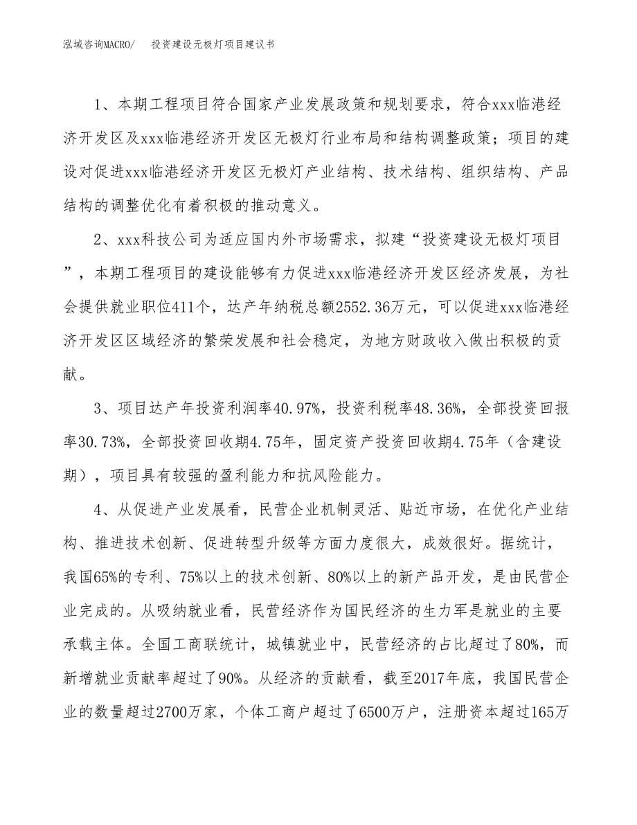 投资建设无极灯项目建议书.docx_第5页