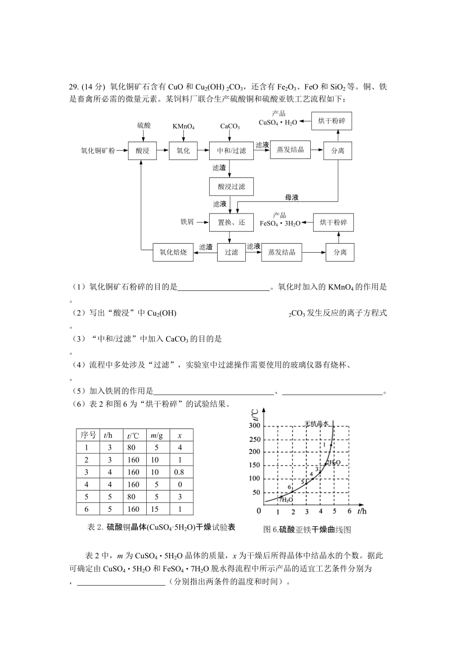 2017高三惠州第三次调研考理综化学试题和参考答案(1)_第4页