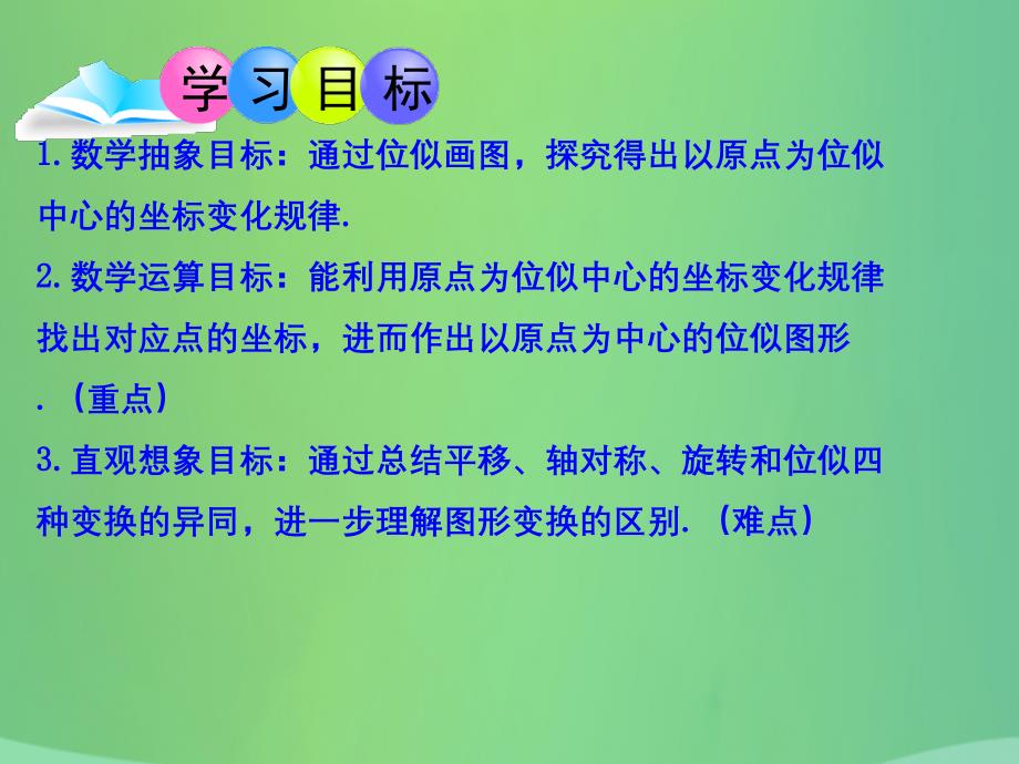 2018-2019学年九年级数学下册 第27章 相似 27.3 位似（2）课件 （新版）新人教版_第2页