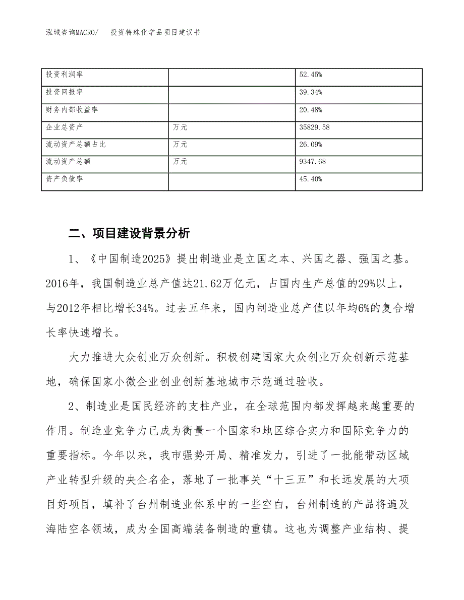 投资特殊化学品项目建议书.docx_第3页