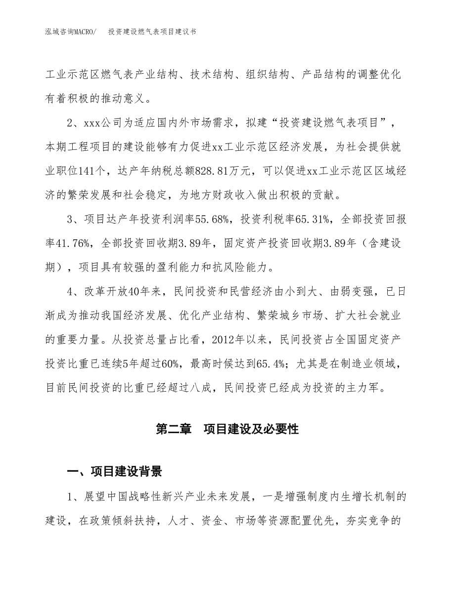 投资建设燃气表项目建议书.docx_第5页