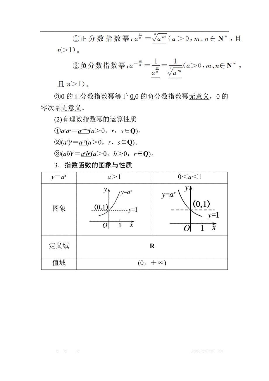 2020版《微点教程》高考人教A版文科数学一轮复习文档：第二章 第五节　指数与指数函数 _第2页