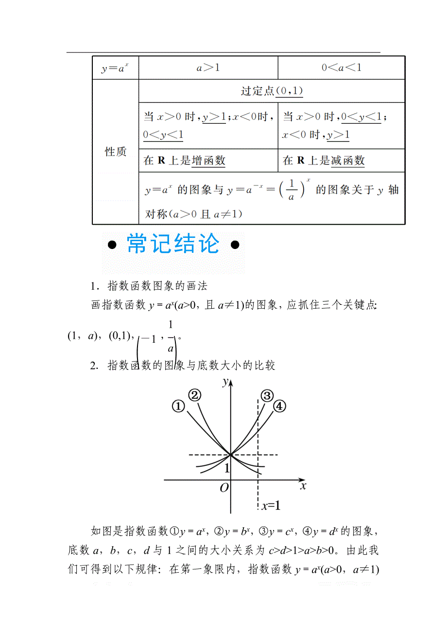 2020版《微点教程》高考人教A版文科数学一轮复习文档：第二章 第五节　指数与指数函数 _第3页