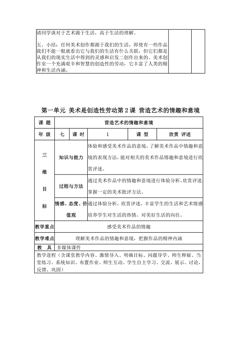 2017新人教版七年级美术下册教案.doc_第3页