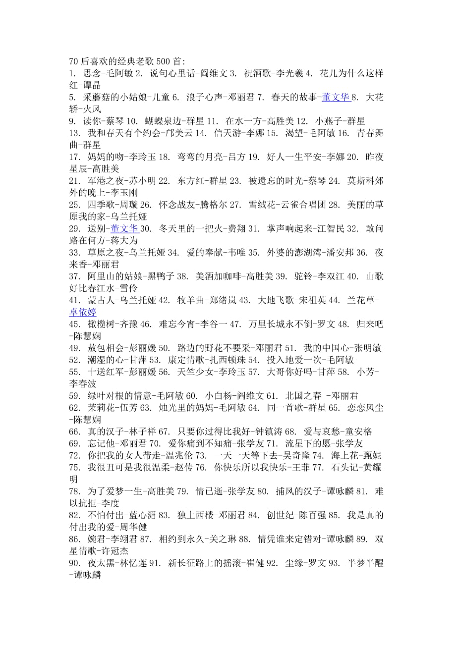 70后80后经典老歌集_第1页