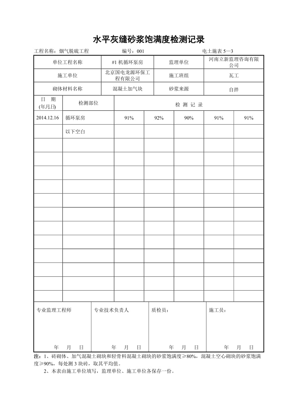 5-3水平灰缝砂浆饱满度检查记录.doc_第1页