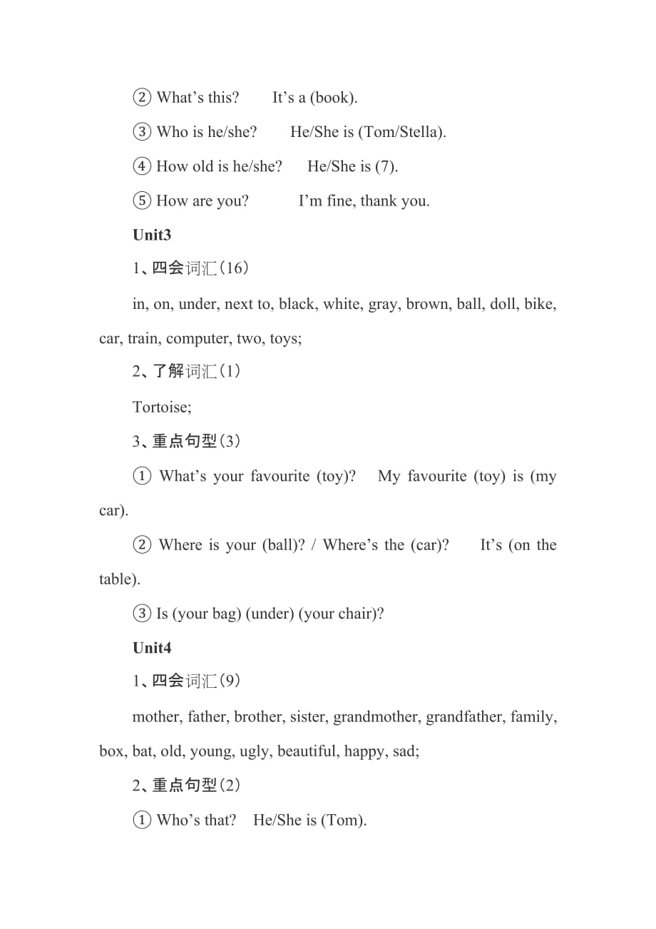 kb1单词和句型_第2页