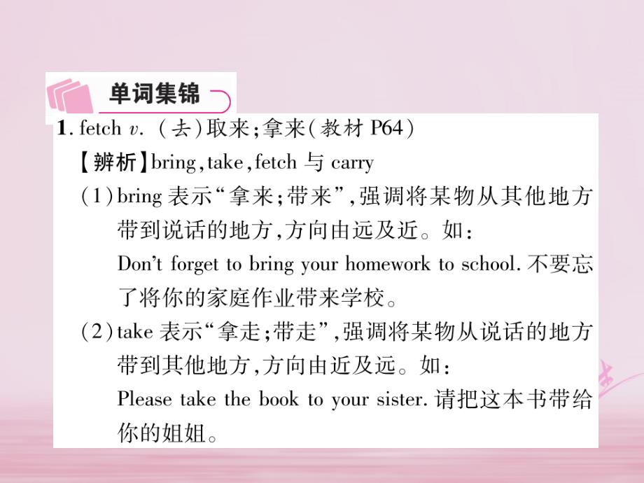 浙江省2018届中考英语总复习 第1部分 教材知识梳理篇 第28课时 九下 modules 7-8重难词句选析（精讲）课件 外研版_第2页