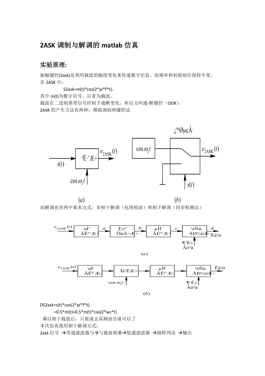 2ask调制与解调的matlab仿真.doc_第1页