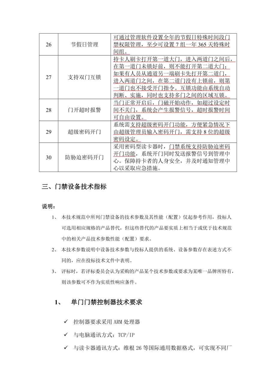 arm门禁功能参数-水质自动监测站智能门禁系统招标技术规范书_第4页