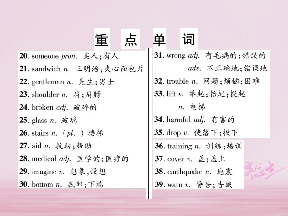 浙江省2018届中考英语总复习 第1部分 教材知识梳理篇 第13课时 八上 modules 11-12基础知识巩固（精讲）课件 外研版_第4页