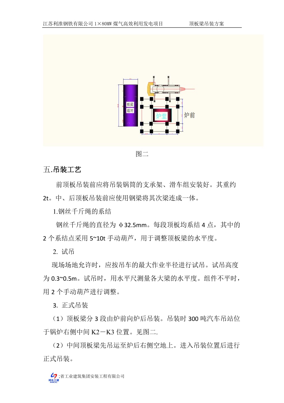 锅炉顶板梁吊装方案_第3页