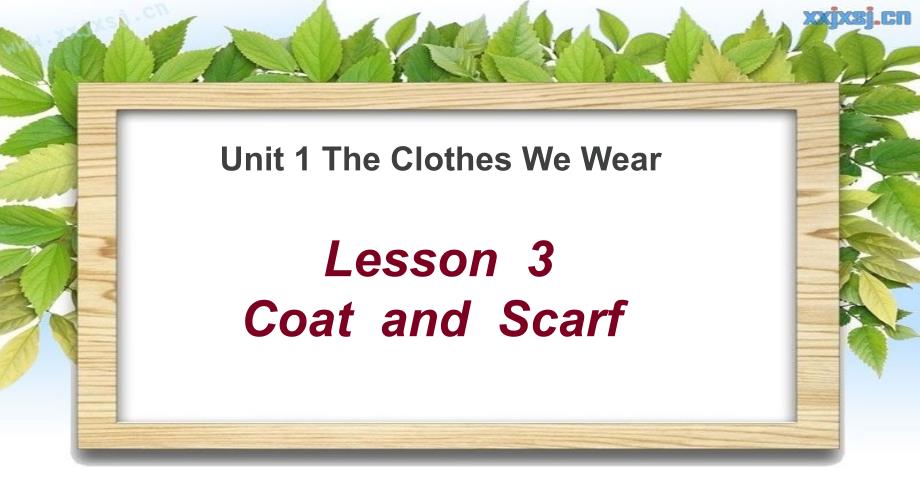 冀教版四年级上册英语lesson3 coat and scarf_第1页