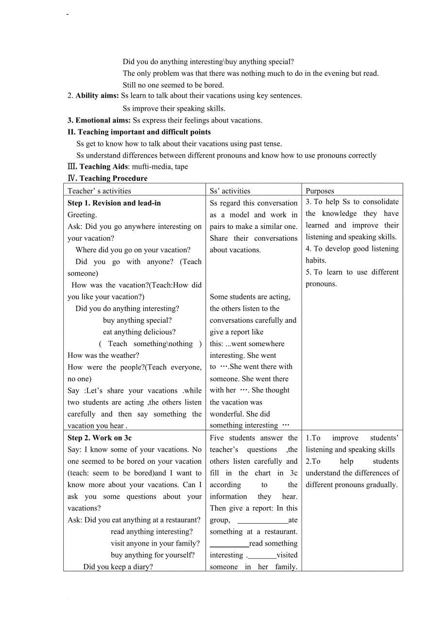 unit1wheredidyougoonvacation全英教案(共五课时).doc_第5页