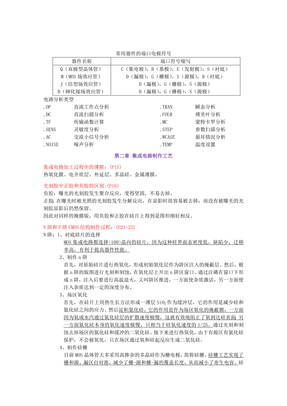 《集成电路原理与设计》重点内容总结_第2页