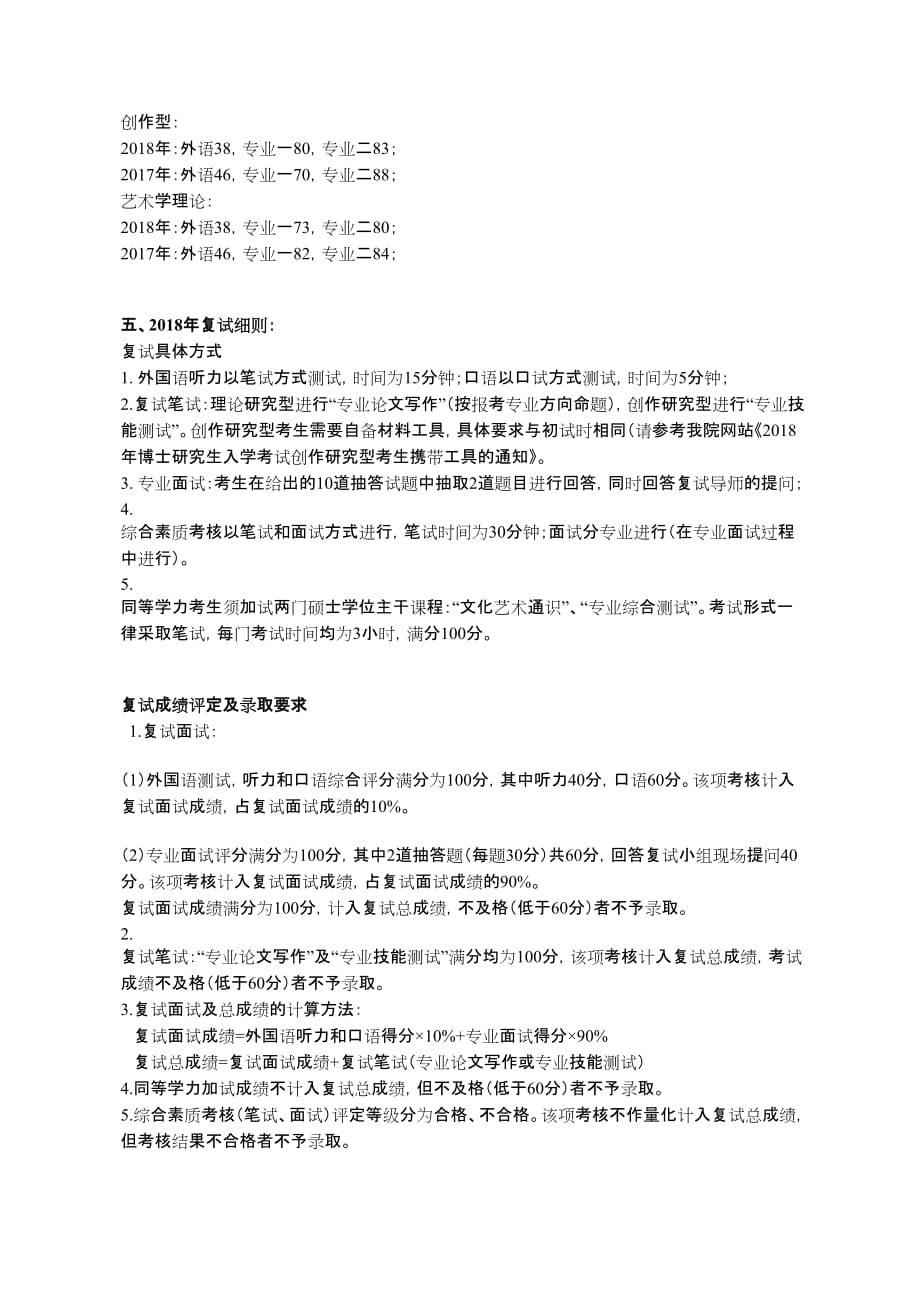 【2019音乐与舞蹈学考博】中国艺术研究院考博真题、考博参考书、考博复试分数、考博最新招考信息_第4页