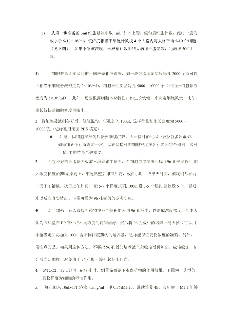 mtt配制、原理、操作步骤、结果分析、注意事项.doc_第2页