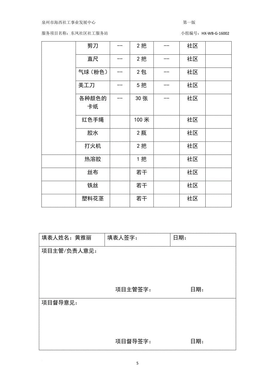 “创意一夏”-手工兴趣小组计划书_第5页