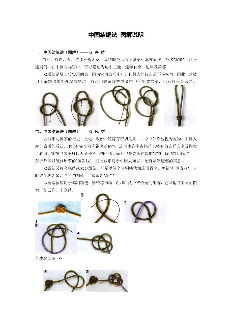 中国结编法-(图解说明)_第1页