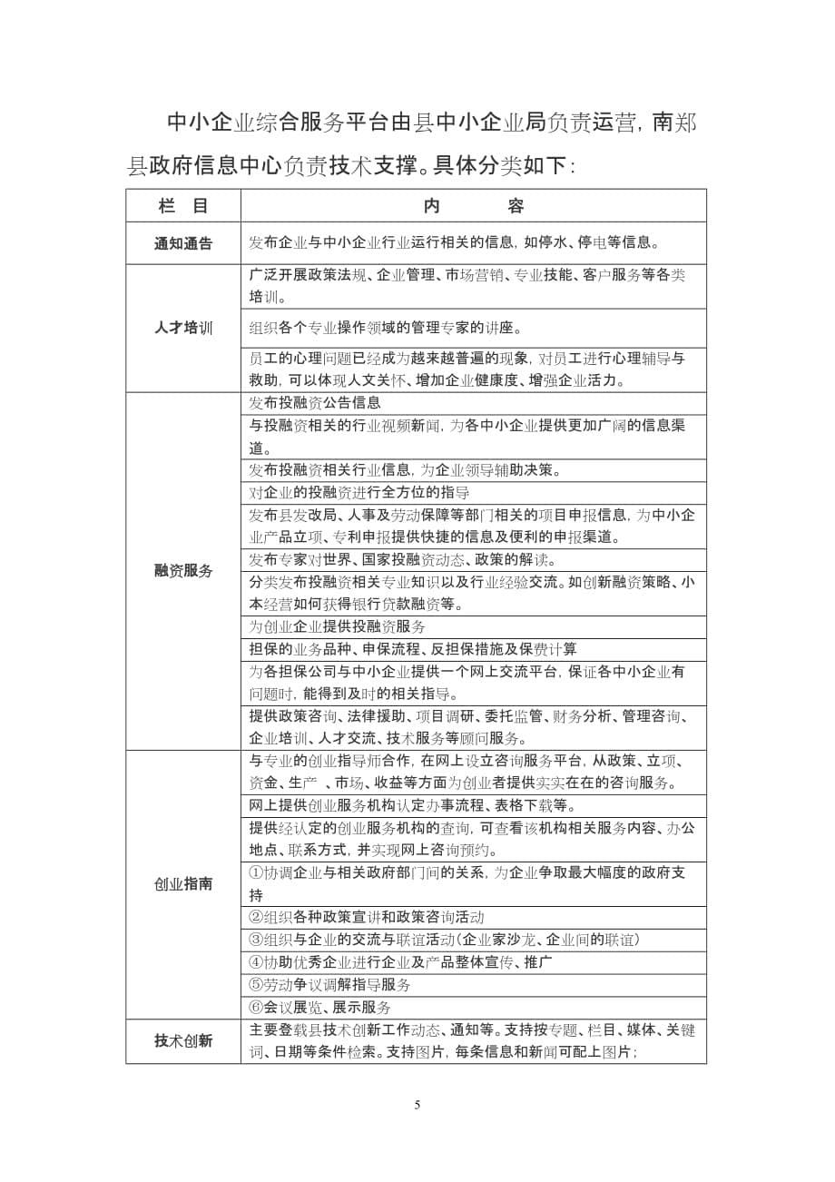 中小企业综合服务平台建设方案_第5页