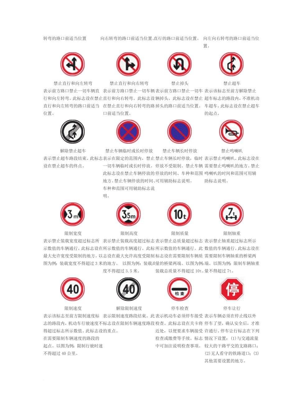 中国道路交通标志、标线汇总_第5页