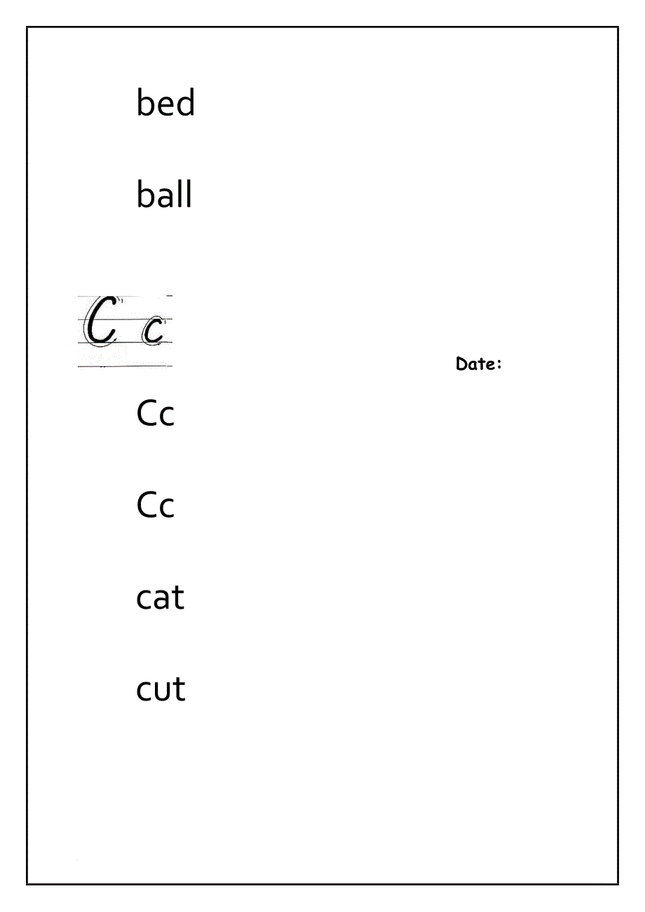 一年级字母书写aa-zz_第2页