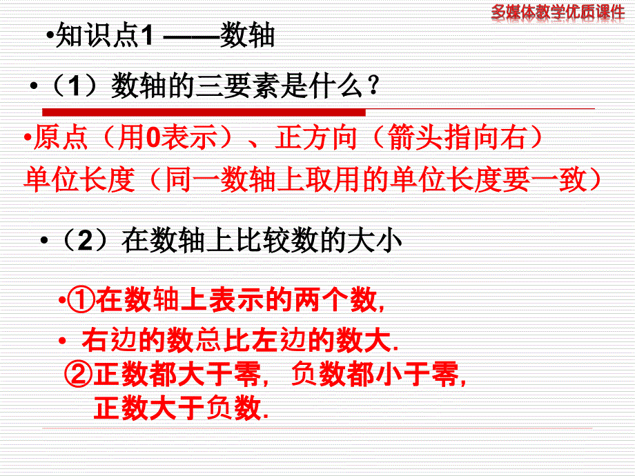 七年级复习数轴与相反数知识点_第2页