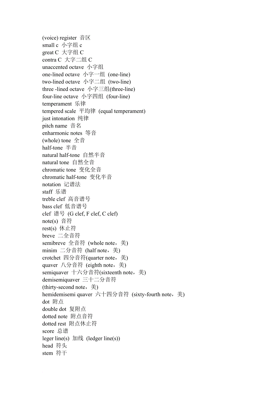 与音乐相关的英语单词.doc_第3页