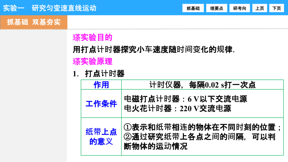 实验一研究匀变速直线运动资料_第2页