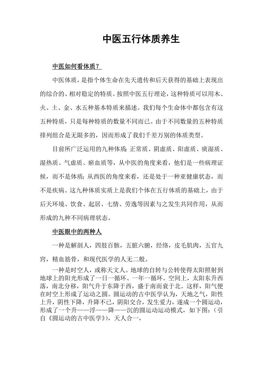 中医五行体质及养生.doc_第1页