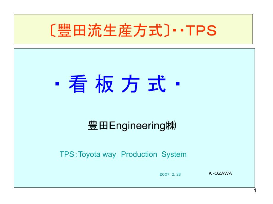 tps---看板管理_第1页