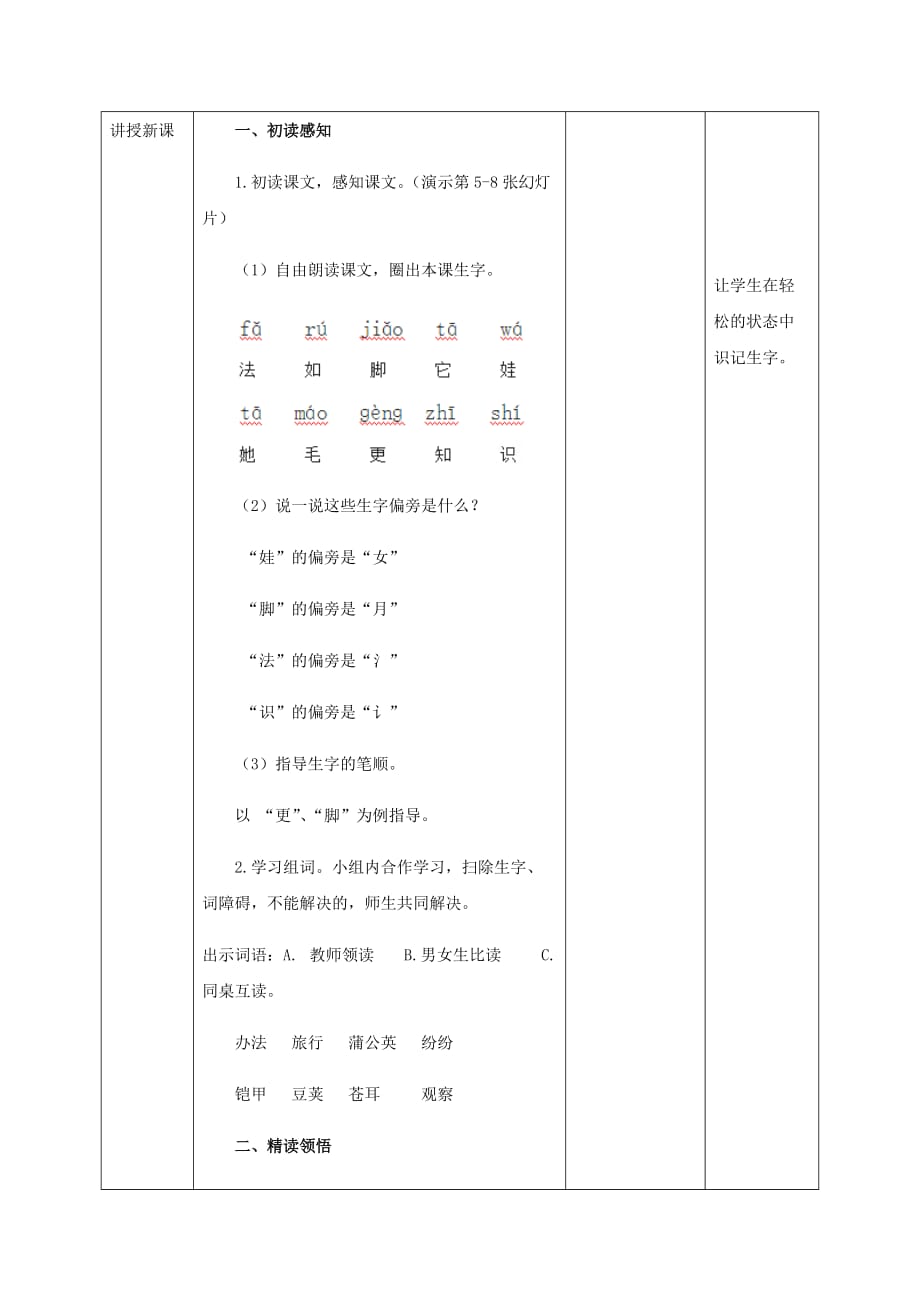 二年级上册语文教案1.3《植物妈妈有办法》∣人教新课标_第3页