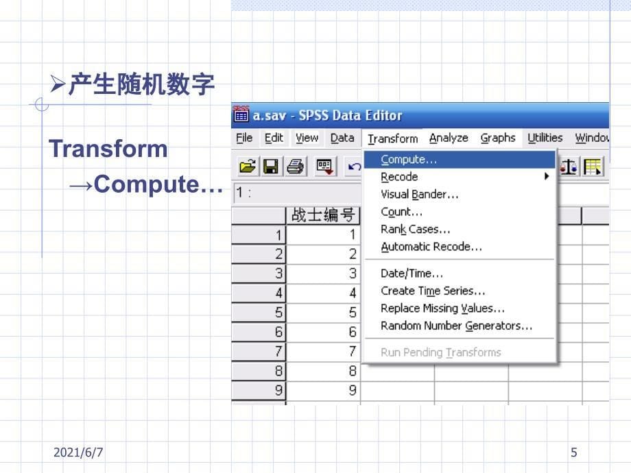 用spss软件进行随机分组_第5页