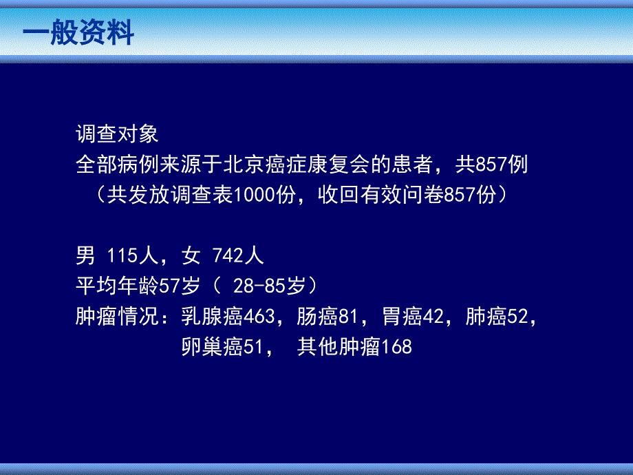 例肿瘤康期患者的调查分析_第3页