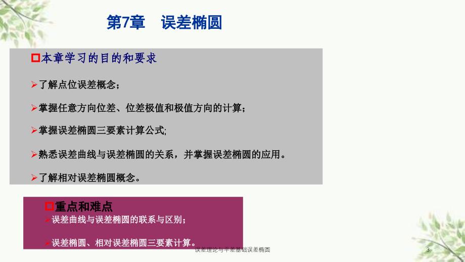 误差理论与平差基础误差椭圆课件_第3页