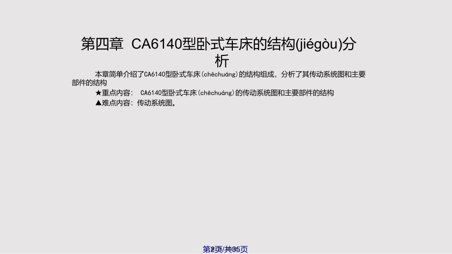 CA卧式车床的结构分析实用教案_第2页