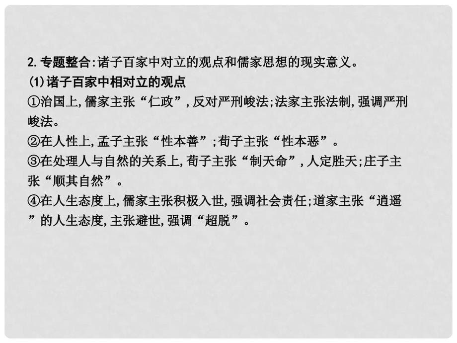 高考历史一轮复习 第三模块 文化史 第十二单元 中国传统文化主流思想的演变与古代中国的科学技术和文学艺术单元总结课件_第5页