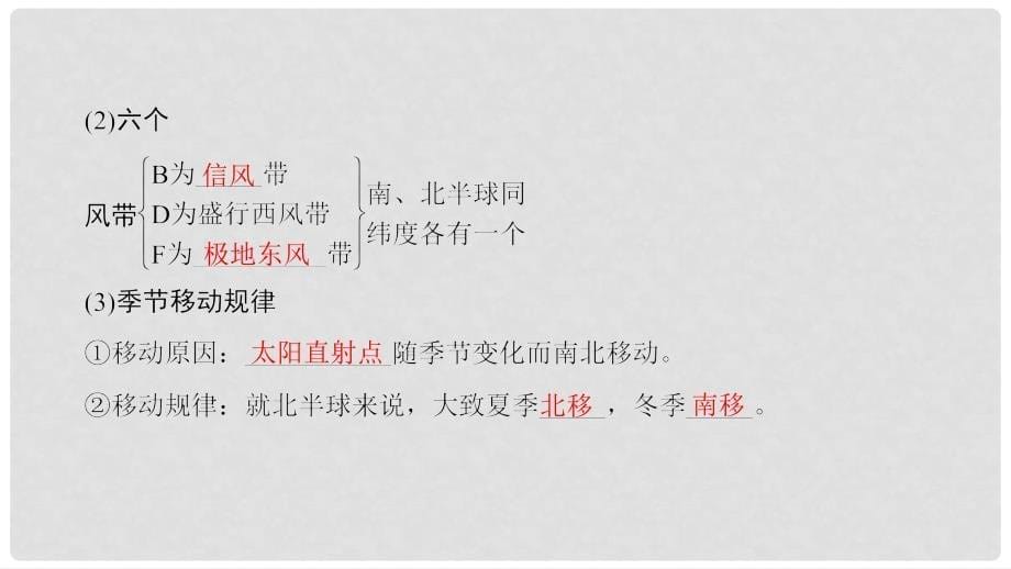 高考地理一轮复习 第八讲 全球气压带、风带的分布和移动课件_第5页