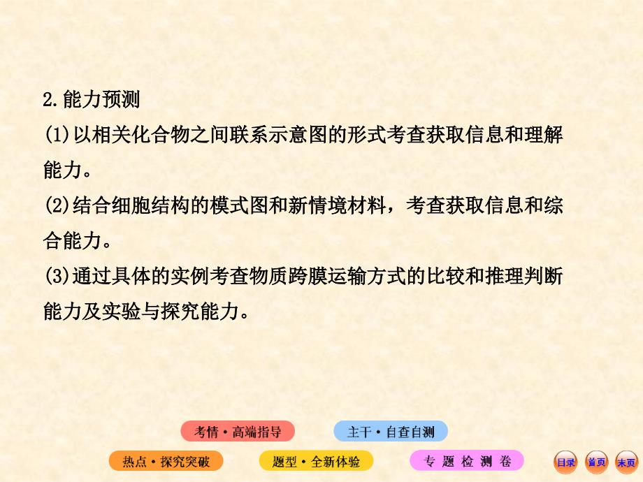 江苏生物高考热点预测课件1细胞的物质与结构基础_第3页